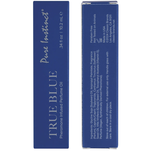 PURE INSTINCT Signature Collection True Blue Roll Pheromone Infused Perfume Oil Roll-On - 10.2ml