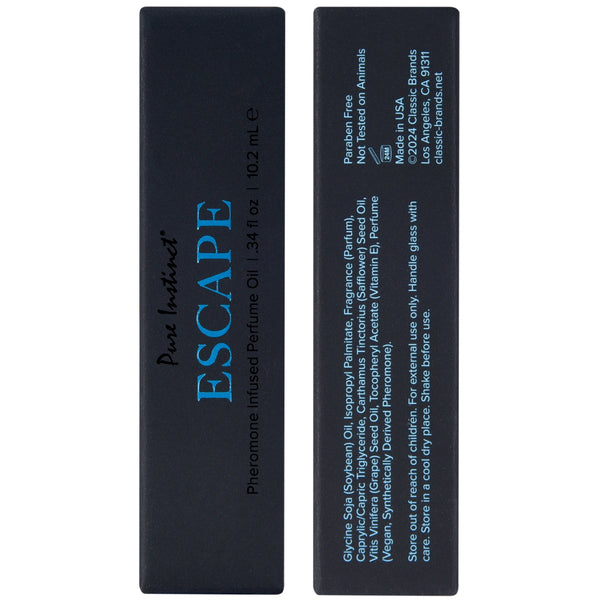 PURE INSTINCT Men's Collection Escape Pheromone Infused Perfume Oil Roll-On - 10ml