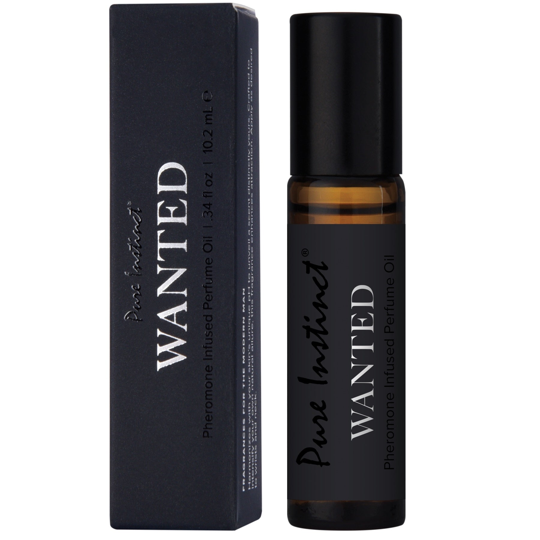 PURE INSTINCT Men's Collection Wanted Pheromone Infused Perfume Oil Roll-On - 10ml