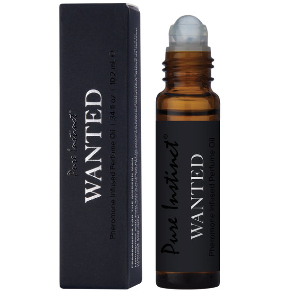PURE INSTINCT Men's Collection Wanted Pheromone Infused Perfume Oil Roll-On - 10ml