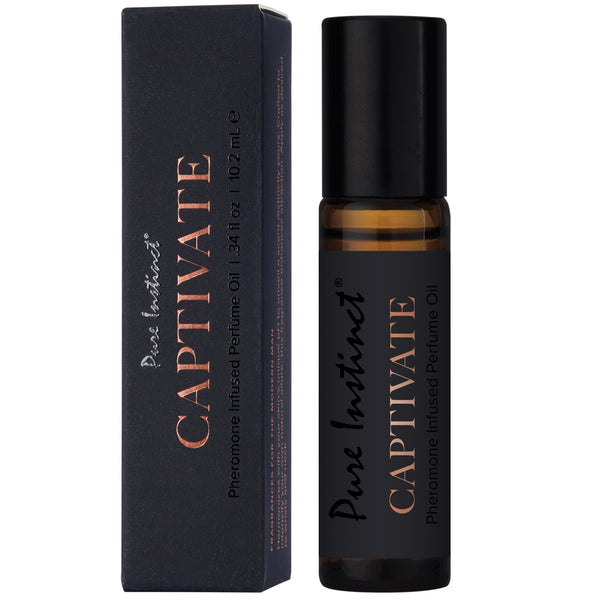 PURE INSTINCT Men's Collection Captivate Pheromone Infused Perfume Oil Roll-On - 10ml
