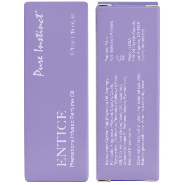 PURE INSTINCT Signature Collection Entice Pheromone Infused Perfume Oil - 15ml