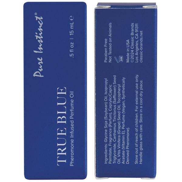 PURE INSTINCT Signature Collection True Blue Pheromone Infused Perfume Oil - 15ml