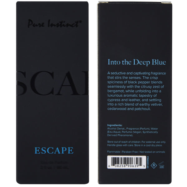 PURE INSTINCT Men's Collection Escape Pheromone Infused Perfume - 60ml