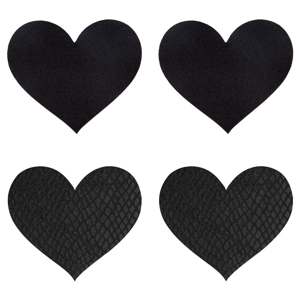 Classic Black Hearts Nipple Pasties