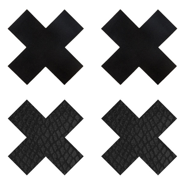 Classic Black X Nipple Pasties