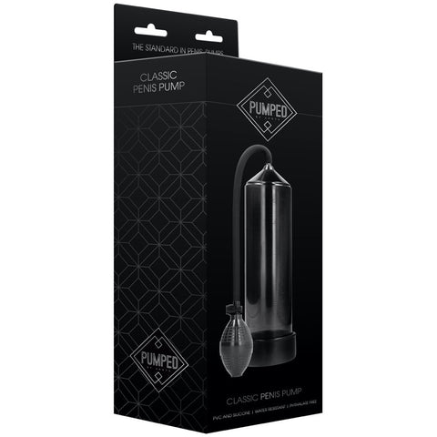 Shots America Pumped Classic Penis Pump - Black - Extreme Toyz Singapore - https://extremetoyz.com.sg - Sex Toys and Lingerie Online Store - Bondage Gear / Vibrators / Electrosex Toys / Wireless Remote Control Vibes / Sexy Lingerie and Role Play / BDSM / Dungeon Furnitures / Dildos and Strap Ons &nbsp;/ Anal and Prostate Massagers / Anal Douche and Cleaning Aide / Delay Sprays and Gels / Lubricants and more...