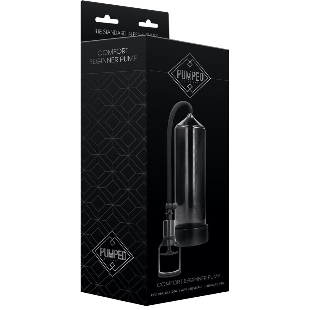 Shots America Pumped Comfort Beginner Pump - Black - Extreme Toyz Singapore - https://extremetoyz.com.sg - Sex Toys and Lingerie Online Store - Bondage Gear / Vibrators / Electrosex Toys / Wireless Remote Control Vibes / Sexy Lingerie and Role Play / BDSM / Dungeon Furnitures / Dildos and Strap Ons &nbsp;/ Anal and Prostate Massagers / Anal Douche and Cleaning Aide / Delay Sprays and Gels / Lubricants and more...