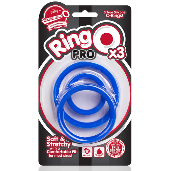 RingO Pro X3 True Silicone Cock Ring Set