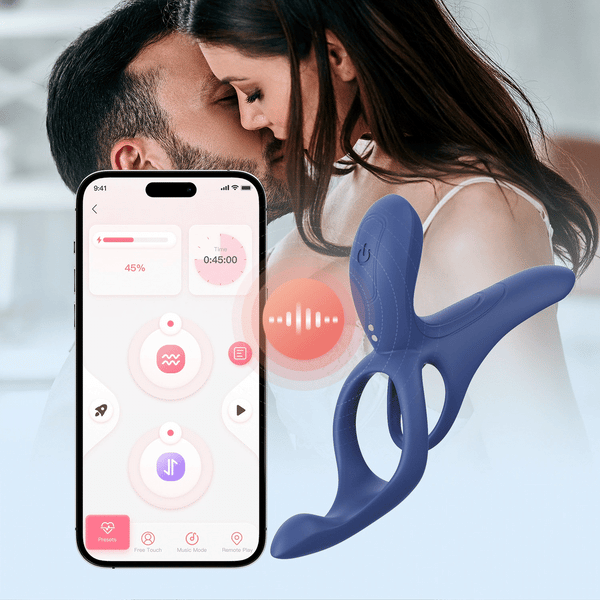 PLEASURE PIVOT App Controlled Couples Prostate Stimulator Cock Ring