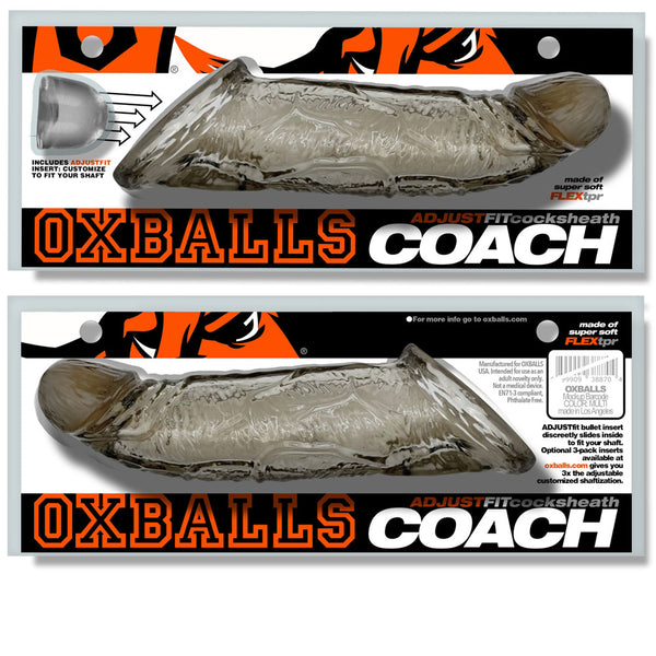 COACH flexTPR™ Veiny Thick Cocksheath Adjust-Fit - Storm