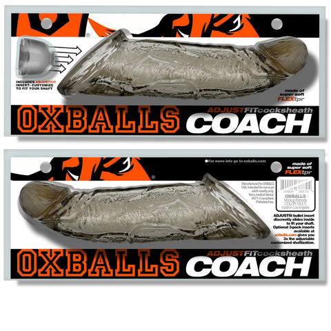 COACH flexTPR™ Veiny Thick Cocksheath Adjust-Fit - Storm