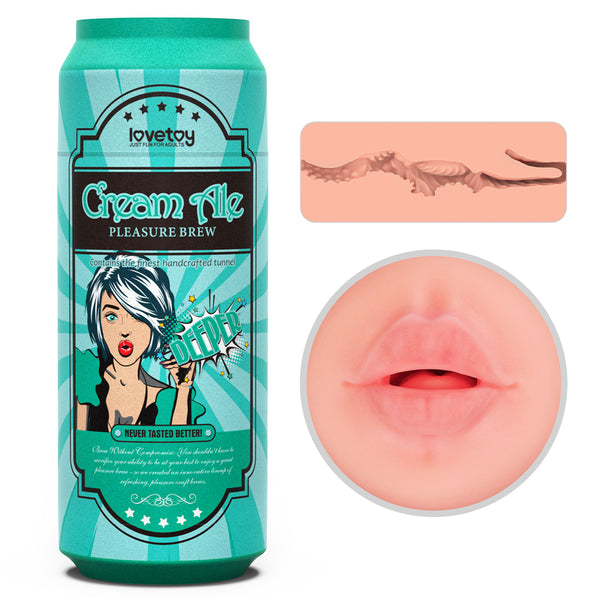 LoveToy Pleasure Brew Masturbator - Cream Ale - Extreme Toyz Singapore - https://extremetoyz.com.sg - Sex Toys and Lingerie Online Store - Bondage Gear / Vibrators / Electrosex Toys / Wireless Remote Control Vibes / Sexy Lingerie and Role Play / BDSM / Dungeon Furnitures / Dildos and Strap Ons  / Anal and Prostate Massagers / Anal Douche and Cleaning Aide / Delay Sprays and Gels / Lubricants and more...
