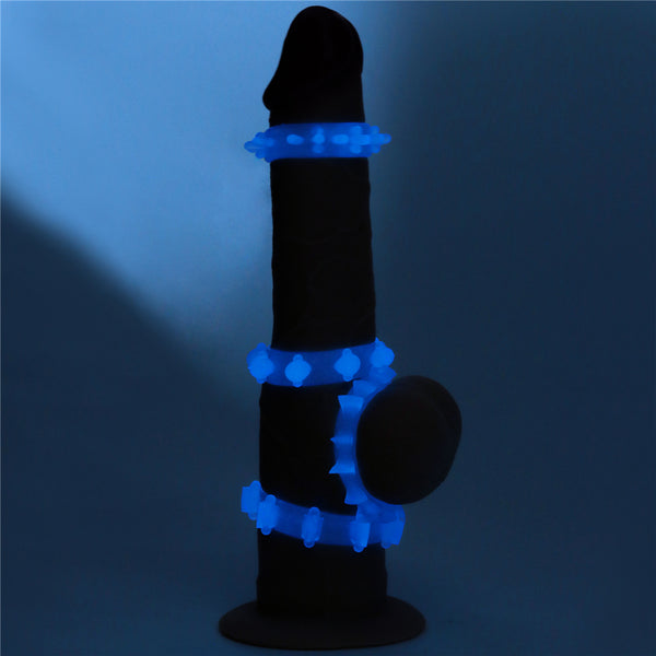 LoveToy Lumino Play Glow In The Dark Cock Rings X4 - Extreme Toyz Singapore - https://extremetoyz.com.sg - Sex Toys and Lingerie Online Store - Bondage Gear / Vibrators / Electrosex Toys / Wireless Remote Control Vibes / Sexy Lingerie and Role Play / BDSM / Dungeon Furnitures / Dildos and Strap Ons  / Anal and Prostate Massagers / Anal Douche and Cleaning Aide / Delay Sprays and Gels / Lubricants and more...