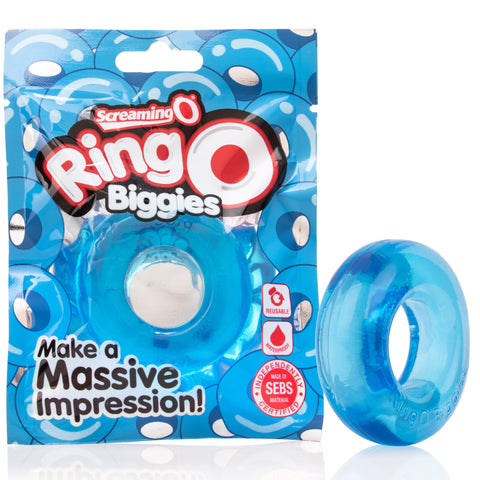 RingO Biggies Cock Ring - Blue