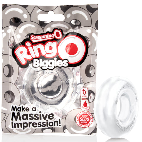 RingO Biggies Cock Ring - Clear
