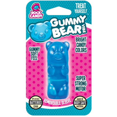 Rock Candy Gummy Bear Vibe Bullet - Blue - Extreme Toyz Singapore - https://extremetoyz.com.sg - Sex Toys and Lingerie Online Store - Bondage Gear / Vibrators / Electrosex Toys / Wireless Remote Control Vibes / Sexy Lingerie and Role Play / BDSM / Dungeon Furnitures / Dildos and Strap Ons &nbsp;/ Anal and Prostate Massagers / Anal Douche and Cleaning Aide / Delay Sprays and Gels / Lubricants and more...