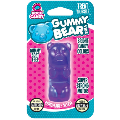 Rock Candy Gummy Bear Vibe Bullet - Purple - Extreme Toyz Singapore - https://extremetoyz.com.sg - Sex Toys and Lingerie Online Store - Bondage Gear / Vibrators / Electrosex Toys / Wireless Remote Control Vibes / Sexy Lingerie and Role Play / BDSM / Dungeon Furnitures / Dildos and Strap Ons &nbsp;/ Anal and Prostate Massagers / Anal Douche and Cleaning Aide / Delay Sprays and Gels / Lubricants and more...