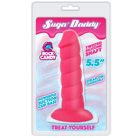Rock Candy Suga-Daddy 5.5" Dong - Pink - Extreme Toyz Singapore - https://extremetoyz.com.sg - Sex Toys and Lingerie Online Store - Bondage Gear / Vibrators / Electrosex Toys / Wireless Remote Control Vibes / Sexy Lingerie and Role Play / BDSM / Dungeon Furnitures / Dildos and Strap Ons &nbsp;/ Anal and Prostate Massagers / Anal Douche and Cleaning Aide / Delay Sprays and Gels / Lubricants and more...