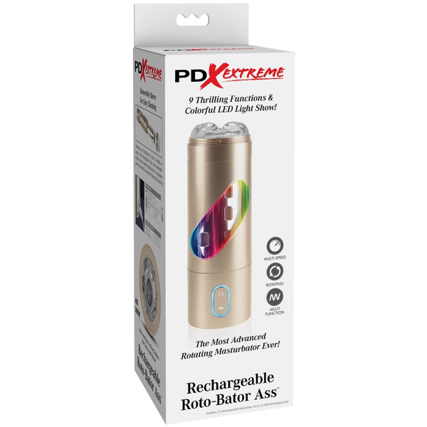 Pipedream Products PDX Extreme Rechargeable Roto-Bator Ass Masturbator - Extreme Toyz Singapore - https://extremetoyz.com.sg - Sex Toys and Lingerie Online Store