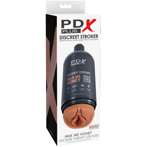Pipedream Products PDX Plus Shower Therapy Milk Me Honey Handsfree Masturbator - Tan - Extreme Toyz Singapore - https://extremetoyz.com.sg - Sex Toys and Lingerie Online Store - Bondage Gear / Vibrators / Electrosex Toys / Wireless Remote Control Vibes / Sexy Lingerie and Role Play / BDSM / Dungeon Furnitures / Dildos and Strap Ons  / Anal and Prostate Massagers / Anal Douche and Cleaning Aide / Delay Sprays and Gels / Lubricants and more...