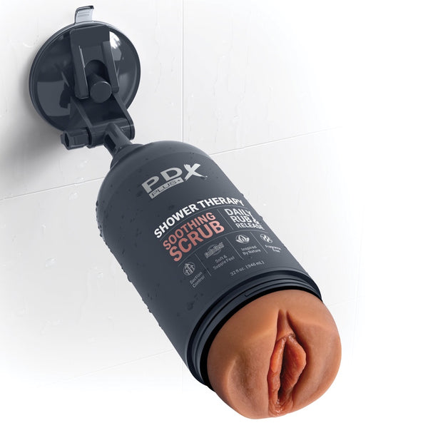 Pipedream Products PDX Plus Shower Therapy Soothing Scrub Handsfree Masturbator - Extreme Toyz Singapore - https://extremetoyz.com.sg - Sex Toys and Lingerie Online Store - Bondage Gear / Vibrators / Electrosex Toys / Wireless Remote Control Vibes / Sexy Lingerie and Role Play / BDSM / Dungeon Furnitures / Dildos and Strap Ons  / Anal and Prostate Massagers / Anal Douche and Cleaning Aide / Delay Sprays and Gels / Lubricants and more...