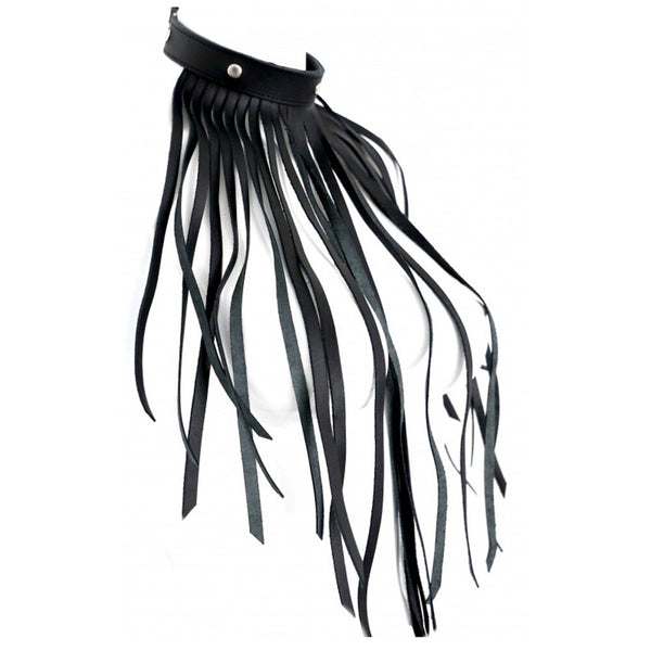 Gangbangster THE RED Real Leather Fringe Necklace Collar - Extreme Toyz Singapore - https://extremetoyz.com.sg - Sex Toys and Lingerie Online Store - Bondage Gear / Vibrators / Electrosex Toys / Wireless Remote Control Vibes / Sexy Lingerie and Role Play / BDSM / Dungeon Furnitures / Dildos and Strap Ons / Anal and Prostate Massagers / Anal Douche and Cleaning Aide / Delay Sprays and Gels / Lubricants and more...