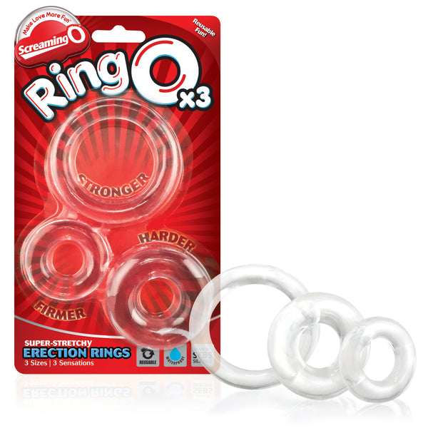 RingO x3 Erection Rings Set - Clear