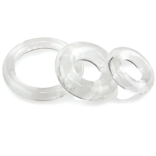 RingO x3 Erection Rings Set - Clear