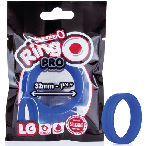 RingO Pro LG Silicone Cock Ring - Blue