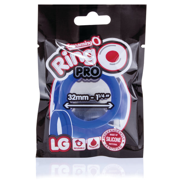 RingO Pro LG Silicone Cock Ring - Blue