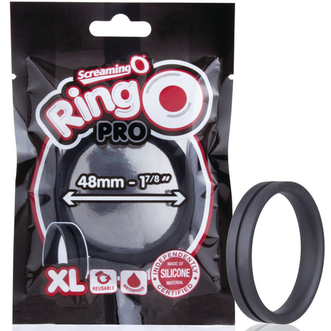 RingO Pro XL Silicone Cock Ring - Black