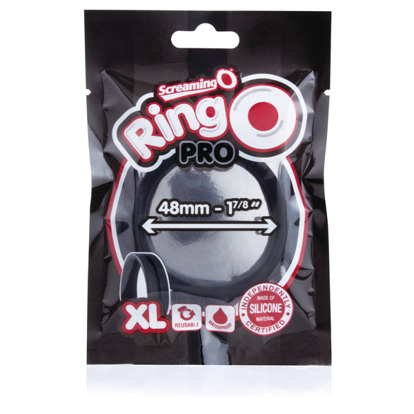 RingO Pro XL Silicone Cock Ring - Black