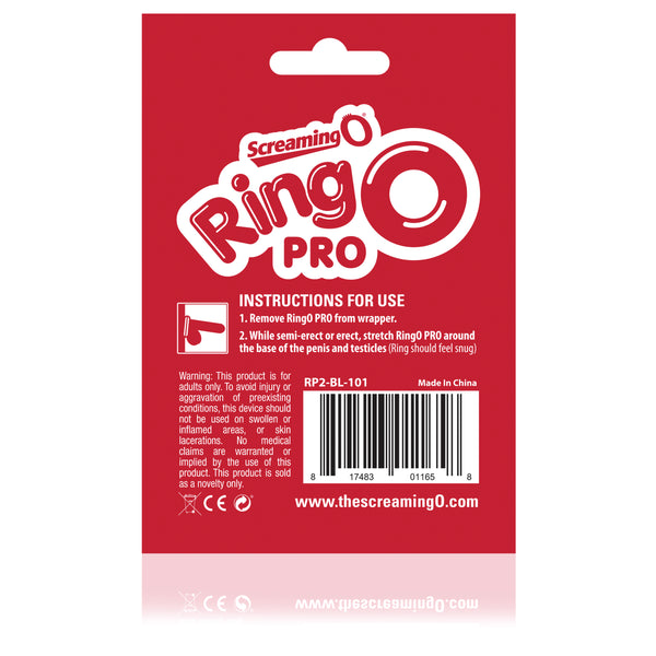 RingO Pro XL Silicone Cock Ring - Black