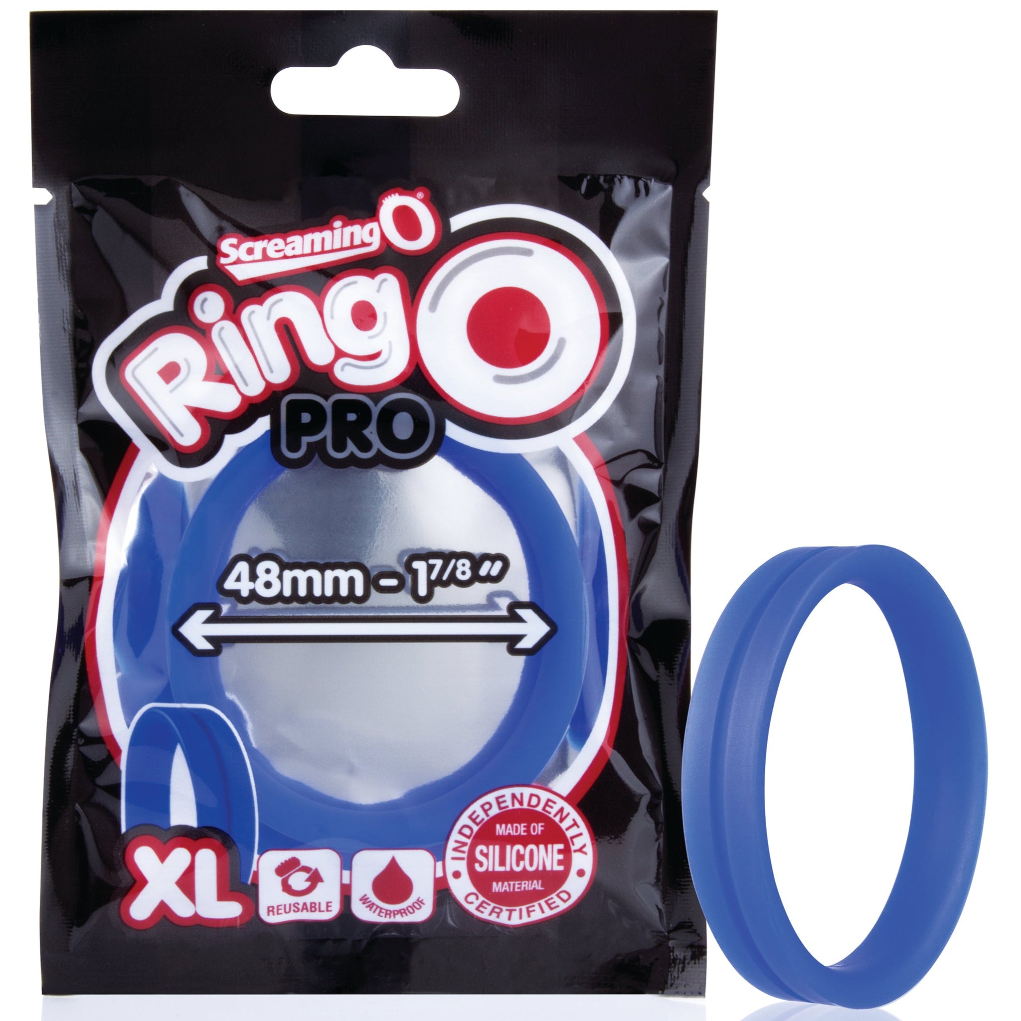 RingO Pro XL Silicone Cock Ring - Blue