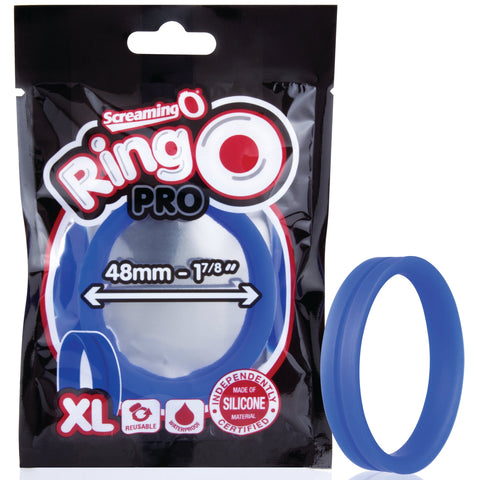 RingO Pro XL Silicone Cock Ring - Blue