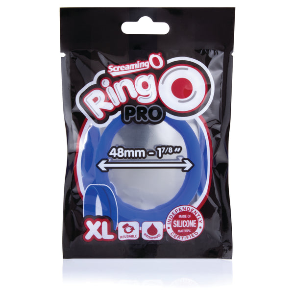 RingO Pro XL Silicone Cock Ring - Blue