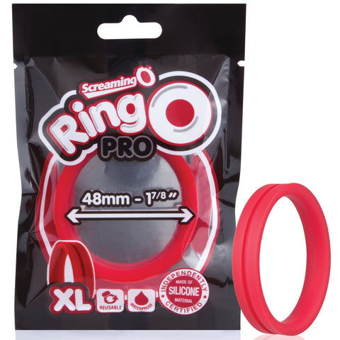 RingO Pro XL Silicone Cock Ring - Red