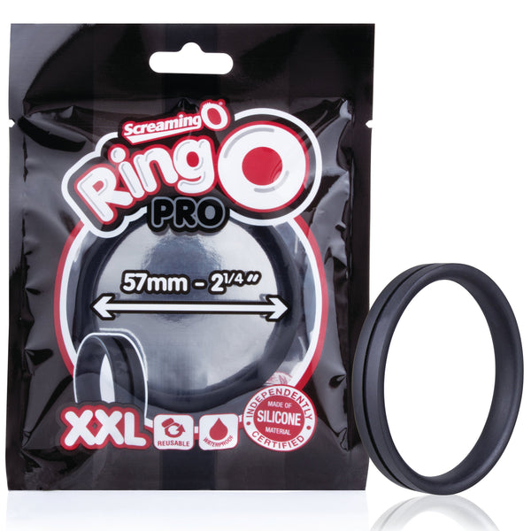 RingO Pro XXL Silicone Cock Ring - Black