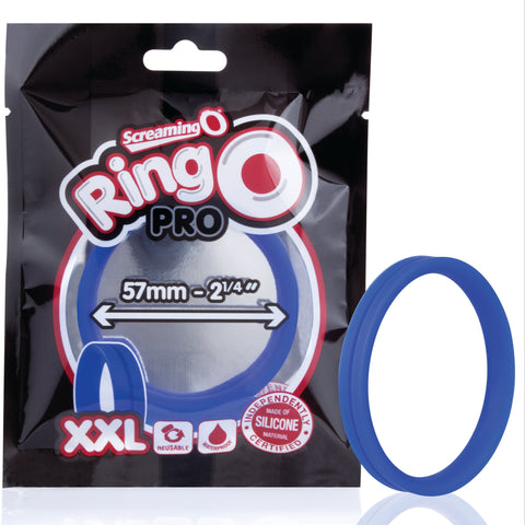 RingO Pro XXL Silicone Cock Ring - Blue