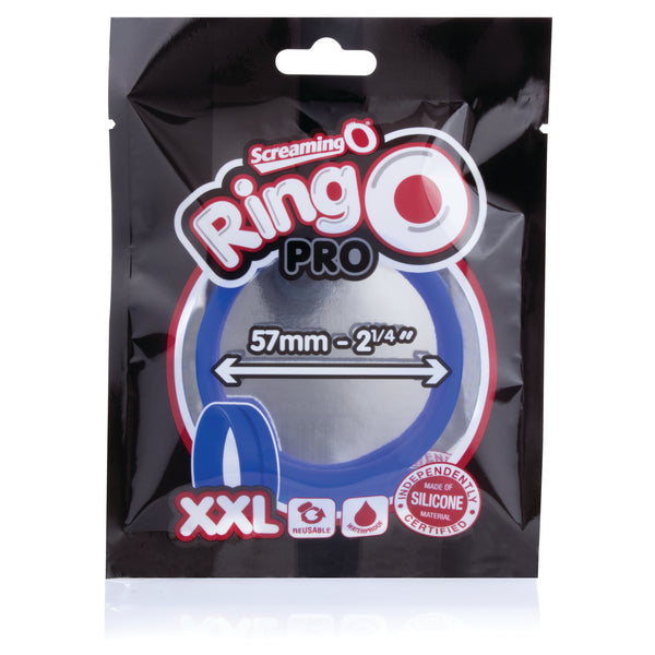 RingO Pro XXL Silicone Cock Ring - Blue