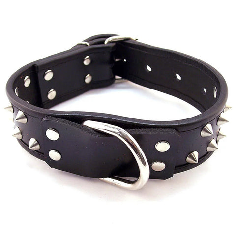 Leather Studded Collar