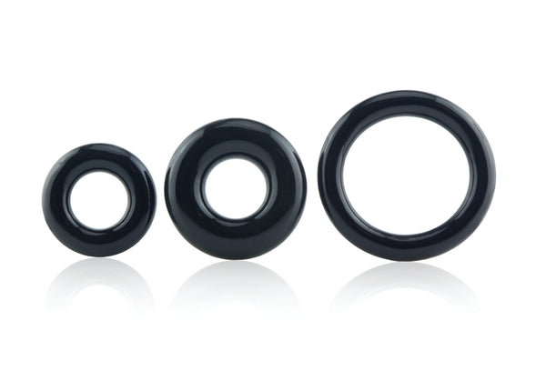 RingO x3 Erection Rings Set - Black