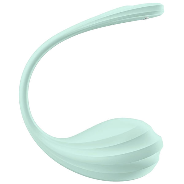 Smooth Petal Connect App Ergonomically Shaped Wearable Vibrator - Mint