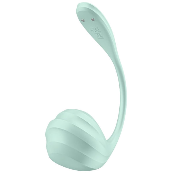 Smooth Petal Connect App Ergonomically Shaped Wearable Vibrator - Mint