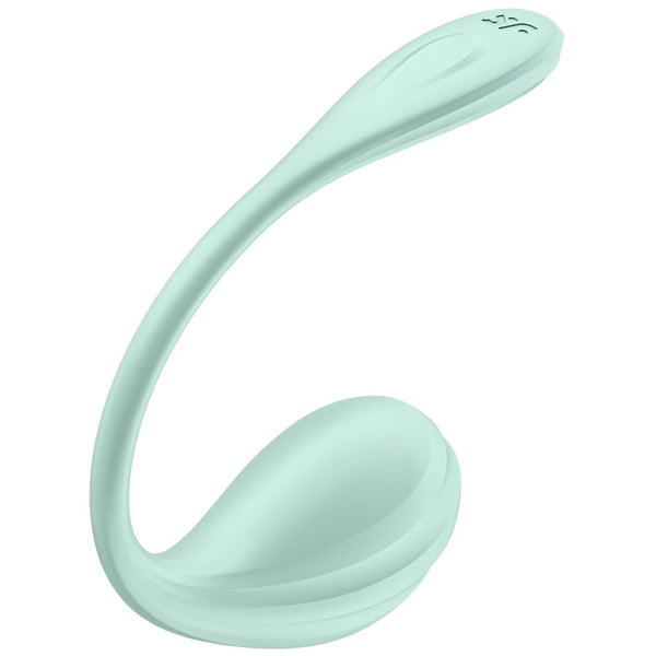 Smooth Petal Connect App Ergonomically Shaped Wearable Vibrator - Mint