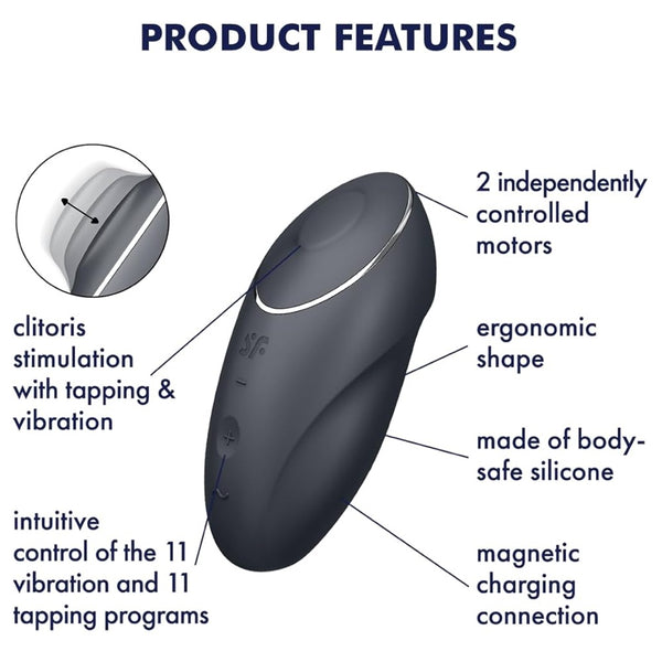 Tap & Climax 1 Tapping Motion Lay-On Vibrator