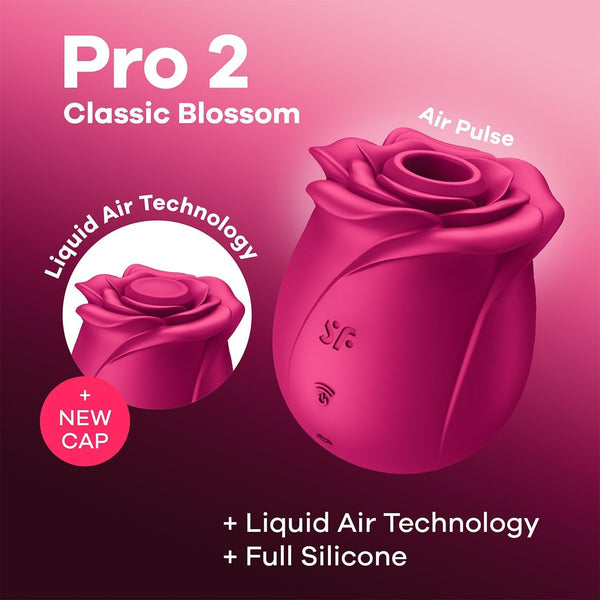 Pro 2 Classic Blossom Liquid Air Technology Air-Pulse Vibrator