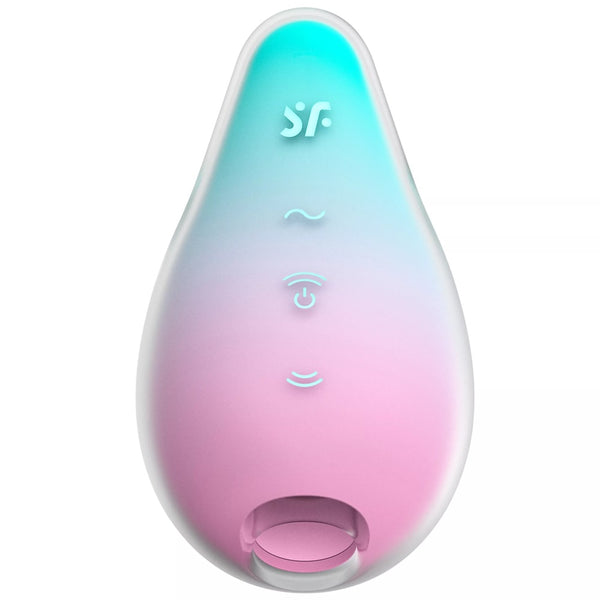 Mermaid Vibes Double Air-Pulse Vibrator - Mint-Pink