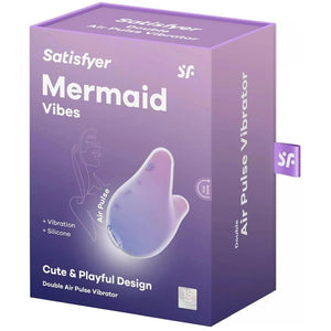 Mermaid Vibes Double Air-Pulse Vibrator - Lila-Pink